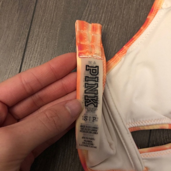 VS Pink Cross Front Bikini Top - Picture 5 of 6